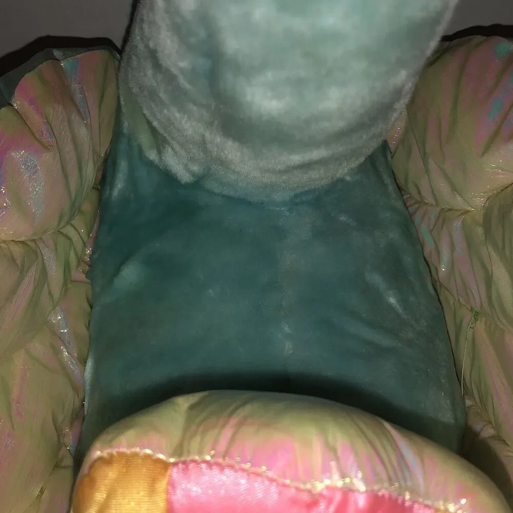 Vintage 80s MY BEAUTIFUL SWAN Commonwealth Blue Plush Bird Stuffed Animal RARE